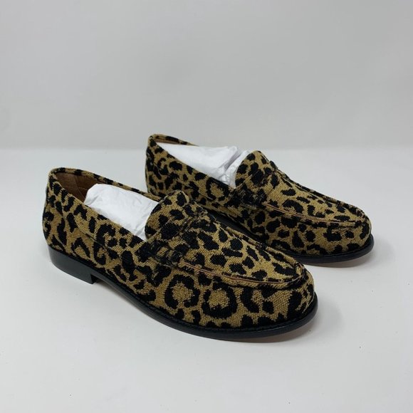 Re/Done Shoes - Re/Done 264-17W9LFR 90s‎ Loafers Shoes Women's 38 Leopard Tapestry Slip-on S0431